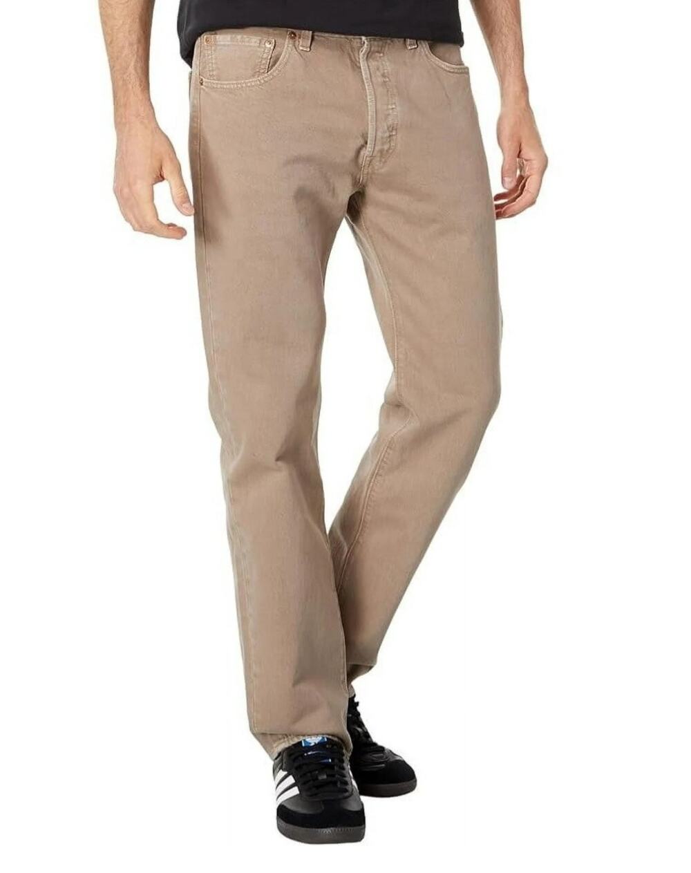 Levi's 501 premium All Beige jeans Size 28/30 Classic Retro Clean